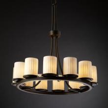  POR-8763-10-BANL-DBRZ - Dakota 12-Light Ring Chandelier (Tall)