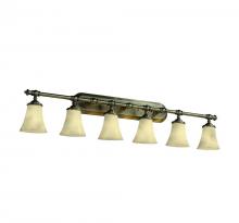 Justice Design Group CLD-8526-20-DBRZ - Tradition 6-Light Bath Bar