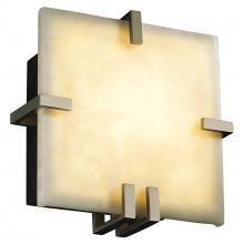  CLD-5550-NCKL - Clips Square Wall Sconce (ADA)