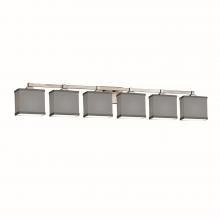  FAB-8436-55-GRAY-NCKL - Regency 6-Light Bath Bar