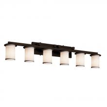  FAB-8786-10-WHTE-DBRZ - Dakota 6-Light Bath Bar