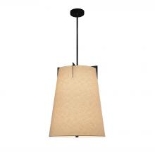  FAB-9600-CREM-MBLK-LED2-1400 - Midtown 18" Tapered LED Drum Pendant