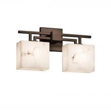 Justice Design Group FAL-8702-55-DBRZ - Aero 2-Light Bath Bar