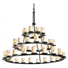  FAL-8714-12-DBRZ - Dakota 45-Light 3-Tier Ring Chandelier