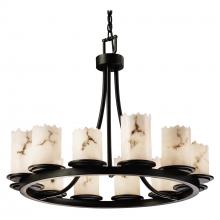  FAL-8768-12-MBLK - Dakota 12-Light Ring Chandelier (Short)