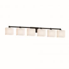  FSN-8436-55-OPAL-MBLK - Regency 6-Light Bath Bar