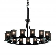  MSH-8715-10-DBRZ - Dakota 15-Light 1-Tier Ring Chandelier