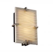  PNA-5551-WAVE-NCKL - Clips Rectangle Wall Sconce (ADA)