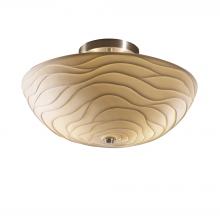  PNA-9690-35-WAVE-NCKL-LED2-2000 - 14" LED Semi-Flush Bowl