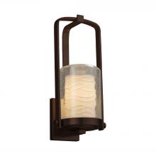  POR-7581W-10-WAVE-DBRZ-LED1-700 - Atlantic Small Outdoor LED Wall Sconce