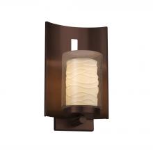  POR-7591W-10-WAVE-DBRZ-LED1-700 - Embark 1-Light Outdoor LED Wall Sconce