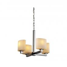  FSN-8829-10-OPAL-DBRZ - Modular 4-Light Chandelier