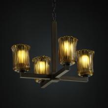  GLA-8829-16-WHTW-DBRZ - Modular 4-Light Chandelier