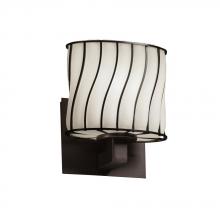 Justice Design Group WGL-8931-30-GRCB-MBLK - Modular 1-Light Wall Sconce (ADA)