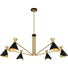  ADN5052MBK - Arden 6-Light Matte Black Chandelier