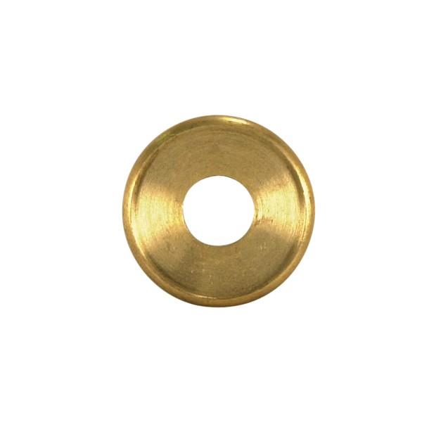 Turned Brass Check Ring; 1/8 IP Slip; Unfinished; 7/8" Diameter
