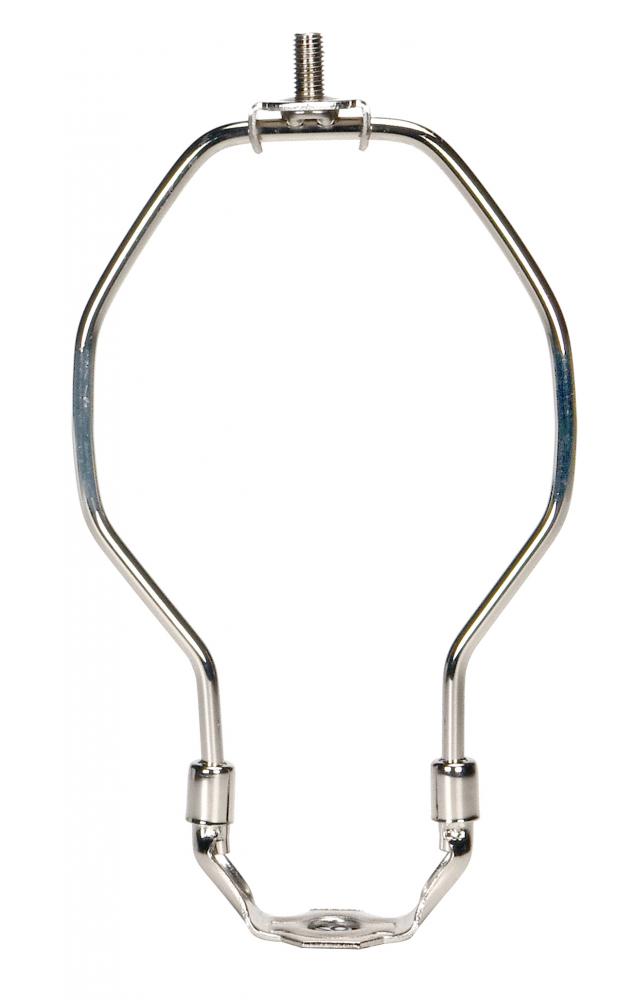 Light Duty Harp; Polished Nickel Finish; 5" Height; 1/8 IP Saddle; 1/4-27 Thread; 125 Carton