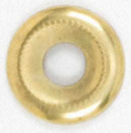 Beaded Steel Check Ring; 1/8 IP Slip; Brass Plated Finish; 1-1/8" Diameter