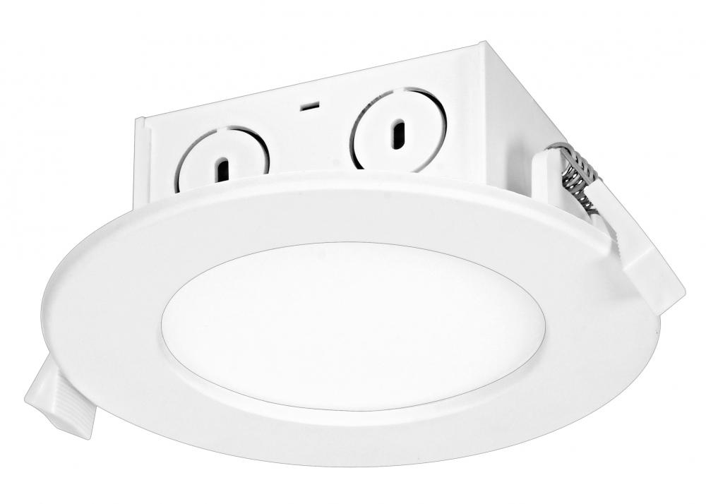 8.5 watt LED Direct Wire Downlight; Edge-lit; 4 inch; 2700K; 120 volt; Dimmable