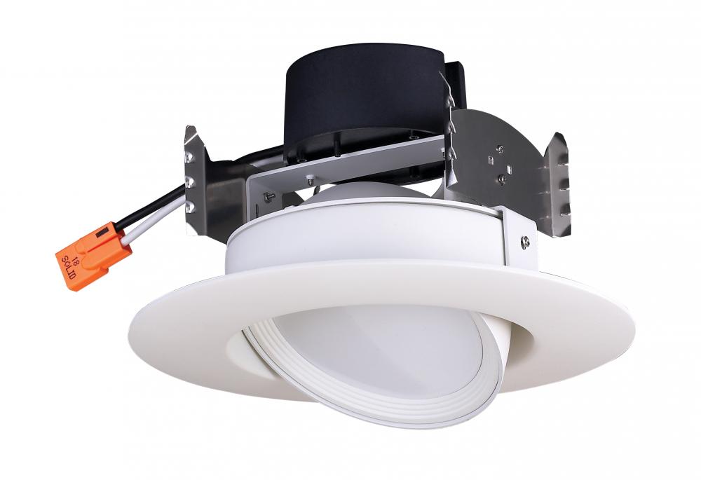 7 watt LED Directional Retrofit Downlight - Gimbaled; 4"; 2700K; 40' Beam spread; 120 volts;