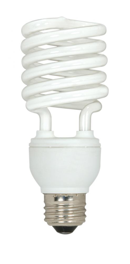 23 Watt; Mini Spiral Compact Fluorescent; 4100K; 82 CRI; Medium base; 120 Volt; 3-pack