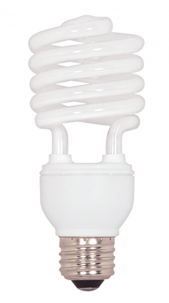 20 Watt; Mini Spiral Compact Fluorescent; 2700K; 82 CRI; Medium base; 120 Volt