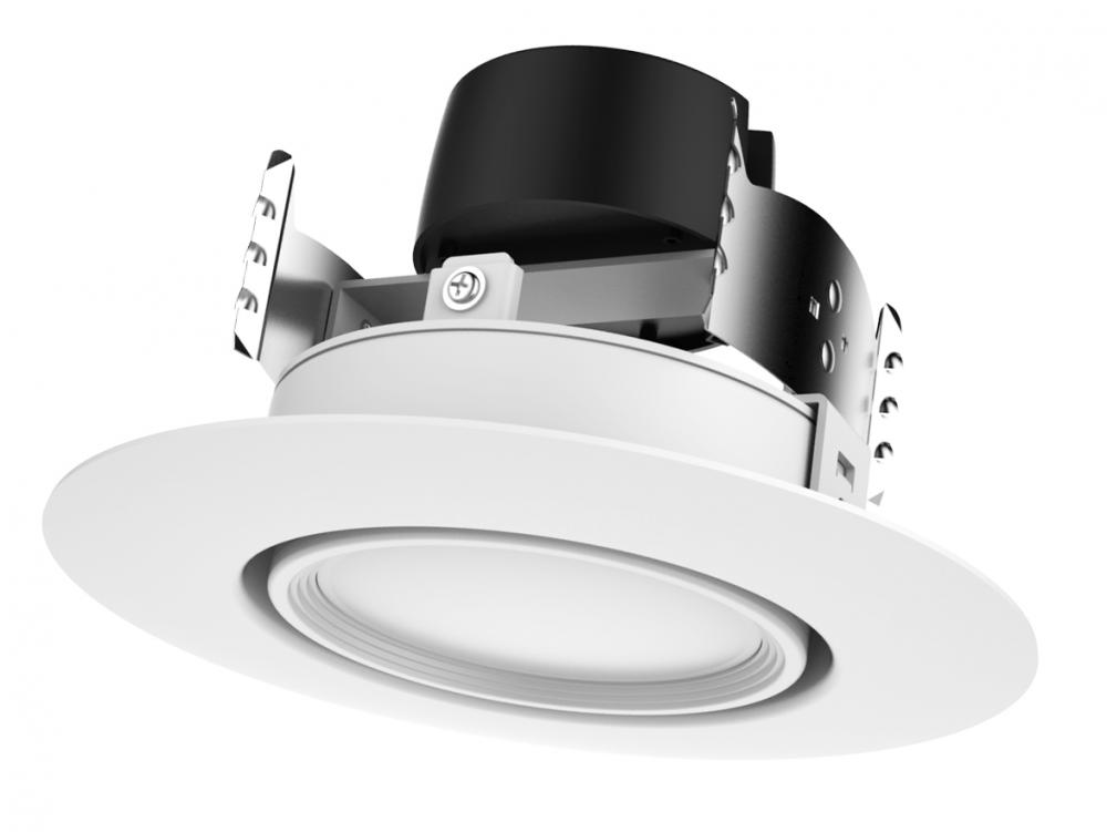 9 watt LED Directional Retrofit Downlight - Gimbaled; 4"; 4000K; 40' Beam spread; 120 volts;