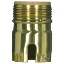  80/2300 - 3 Piece Solid Brass Shell With Paper Liner; Polished Brass Finish; Pull Chain / Turn Knob With Uno
