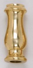  90/097 - Solid Brass Neck And Spindle; Burnished And Lacquered; 7/8" x 2"; 1/8 Slip