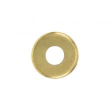  90/1091 - Turned Brass Check Ring; 1/8 IP Slip; Burnished And Lacquered; 1-1/4" Diameter