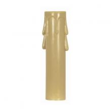  90/1263 - Plastic Drip Candle Cover; Antique Plastic Drip; 13/16" Inside Diameter; 7/8" Outside