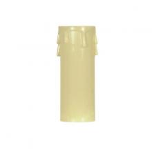  90/1515 - Plastic Drip Candle Cover; Ivory Plastic Drip; 1-13/16" Inside Diameter; 1-1/4" Outside