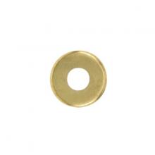  90/1641 - Steel Check Ring; Straight Edge; 1/8 IP Slip; Brass Plated Finish; 3-1/4" Diameter