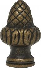  90/1712 - Acorn Finial; 1-1/2" Height; 1/8 IP; Antique Brass Finish