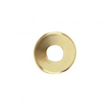  90/176 - Steel Check Ring; Curled Edge; 1/8 IP Slip; Vacuum Brass Finish; 1" Diameter