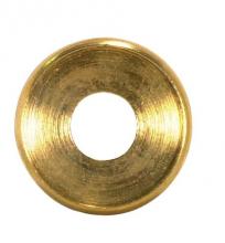  90/2152 - Turned Brass Double Check Ring; 1/8 IP Slip; Burnished And Lacquered; 1" Diameter