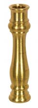  90/2171 - Solid Brass Neck And Spindle; Unfinished; 5/8" x 2-11/16"; 1/8 IP Tapped