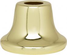  90/2190 - Flanged Steel Neck; 7/16" Hole; 1" Height; 13/16" Top; 1-3/8" Bottom Seats; Brass