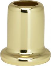  90/2193 - Flanged Steel Neck; 1" Height; 7/8" Bottom; Brass Plated Finish