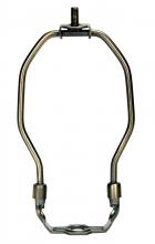  90/2264 - Heavy Duty Harp; Antique Brass Finish; 6" Height; 1/8 IP Saddle; 1/4-27 Thread; 125 Carton