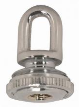  90/2301 - 1/8 IP Cast Brass Screw Collar Loop With Ring; Fits 1" Canopy Hole; 1-1/8" Ring Diameter;