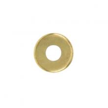  90/350 - Steel Check Ring; Curled Edge; 1/8 IP Slip; Brass Plated Finish; 1-3/4" Diameter