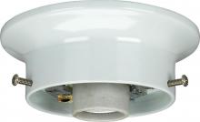  90/430 - 3-1/4" Wired Holder; White Finish; Includes Hardware; 60W Max