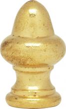  90/837 - Acorn Finial; 1-1/2" Height; 1/8 IP; Burnished And Lacquered