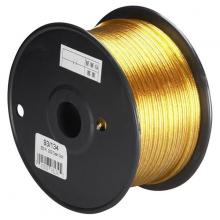  93/134 - Lamp And Lighting Bulk Wire; 20/2 SPT-1 105C Wire; 250 Foot/Spool; Clear Gold