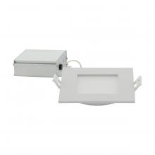  S11829 - 10 Watt; LED Direct Wire Downlight; Edge-lit; 4 inch; CCT Selectable; 120 volt; Dimmable; Square;