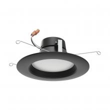  S11835 - 9 Watt; LED Downlight Retrofit; 5 Inch - 6 Inch; CCT Selectable; 120 volts; Dimmable; Black Finish