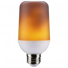  S29806 - 2.5 Watt LED Flame Bulb; T19; Medium Base; 120 Volt