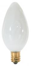  S3372 - 25 Watt F10 Incandescent; White; 1500 Average rated hours; 185 Lumens; Candelabra base; 120 Volt