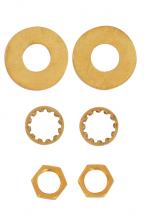  S70/628 - 6 Assorted Steel Washers; 1/8 IPS